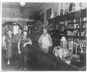 Old Time Photo of Corral Bar