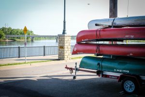 Canoes on the Chippewa River